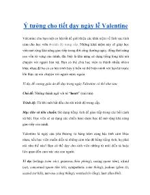 Ý tưởng cho tiết dạy ngày lễ Valentine