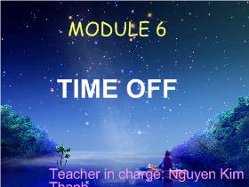 Module 6 - Time Off