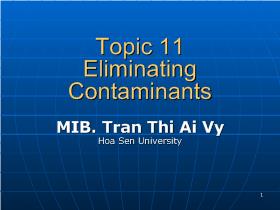 Eliminating Contaminants