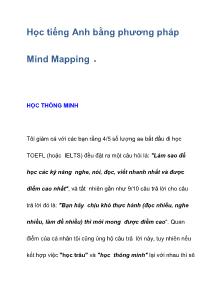 Học tiếng Anh bằng phương pháp Mind Mapping
