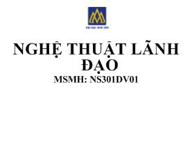 Nghệ thuật lãnh đạo - Chapter 4: Participative management and leading teams