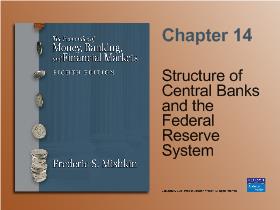 Structure of Central Banks and the Federal Reserve System