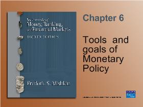 Tools and goals of Monetary Policy