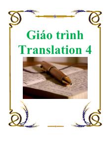 Giáo trình Translation 4