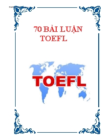 70 bài luận TOEFL