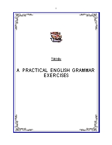 A practical english grammar exercises