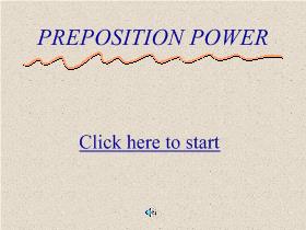 Preposition power
