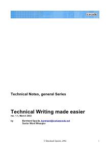 Technical Writing made easier