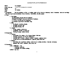 Basic English - Unit 11: Looking good!