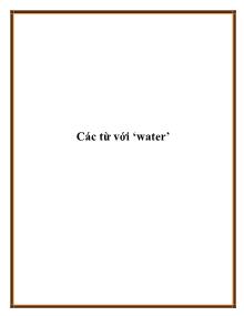 Các từ với ‘water’