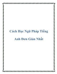 Cách học ngữ pháp tiếng anh đơn giản nhất