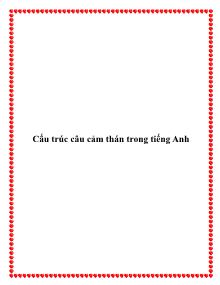 Cấu trúc câu cảm thán trong tiếng Anh