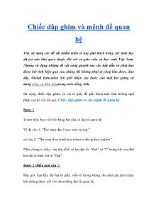 Chiếc dập ghim và mệnh đề quan hệ