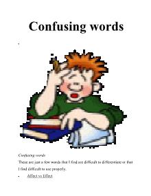 Confusing words