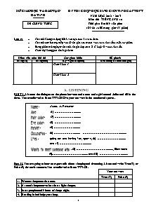 Đề thi chọn học sinh giỏi tỉnh Hà Tĩnh cấp THPT năm học 2012 - 2013 môn thi: Tiếng anh 10