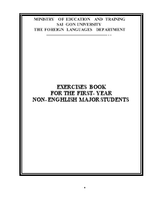 Exercises book for the first- Year non- enghlish major students