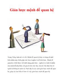 Giản lược mệnh đề quan hệ