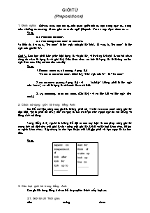 Giới từ (prepositions)