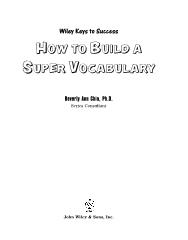 How to build a super vocabulary