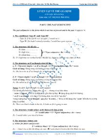Luyện tập về thể giả định (tài liệu bài giảng)
