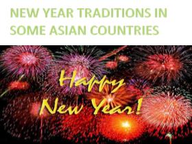 New year traditions in some asian countries