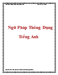 Ngữ pháp thông dụng tiếng anh