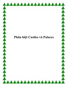 Phân biệt Castles và Palaces