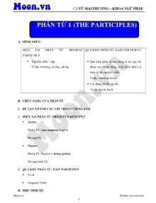 Phân từ 1 (the participles)