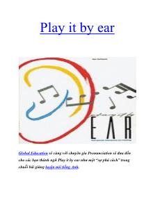 Play it by ear