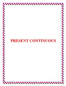 Present Continuous (2)