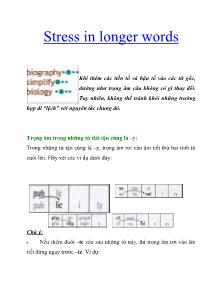 Stress in longer words