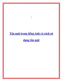 Tân ngữ trong tiếng Anh và cách sử dụng tân ngữ