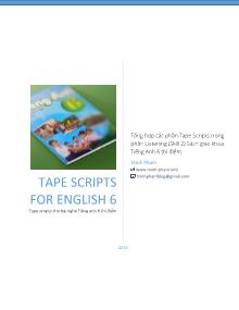 Tape scripts for English 6