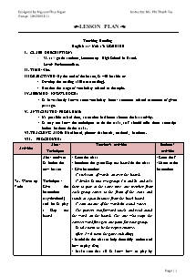 Teaching Reading English 11- Unit 13: HOBBIES