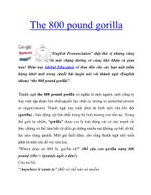 The 800 pound gorilla