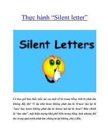 Thực hành “Silent letter