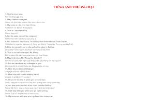 Tiếng anh thương mại