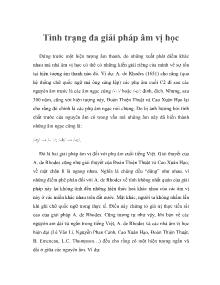 Tình trạng đa giải pháp âm vị học