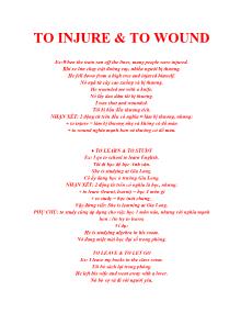 To injure & to wound