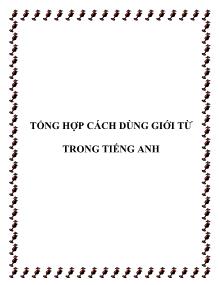 Tổng hợp cách dùng giới từ trong tiếng anh