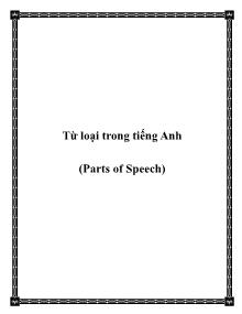 Từ loại trong tiếng Anh (Parts of Speech)