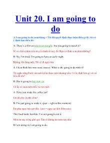 Unit 20. I am going to do