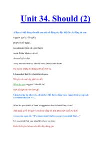 Unit 34. Should (2)