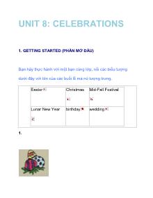 Unit 8: Celebrations