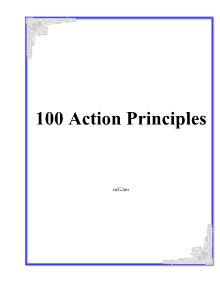 100 Action Principles