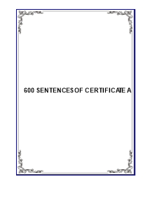 600 sentences of certificate A (2)