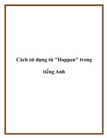 Cách sử dụng từ 