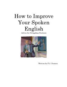 How to Improve Your Spoken English