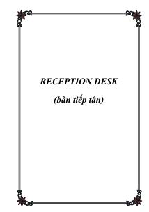 Reception desk (bàn tiếp tân)