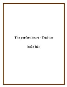 The perfect heart - Trái tim hoàn hảo